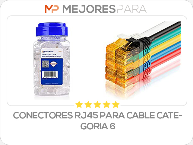 conectores rj45 para cable categoria 6