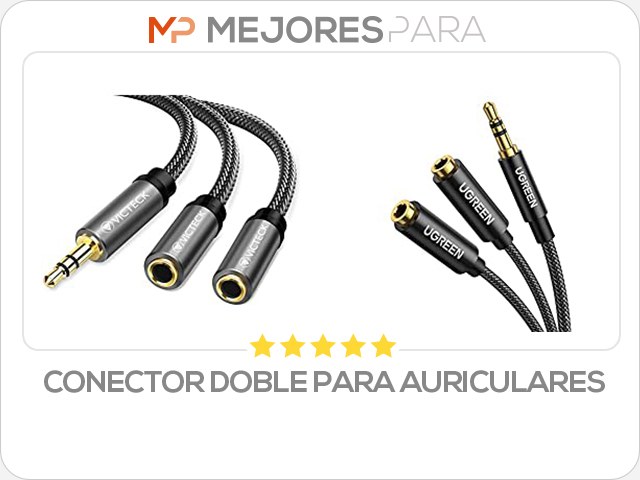 conector doble para auriculares