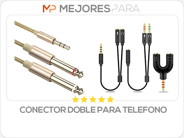 conector doble para telefono