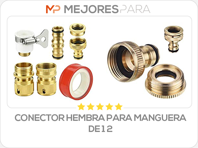 conector hembra para manguera de 1 2