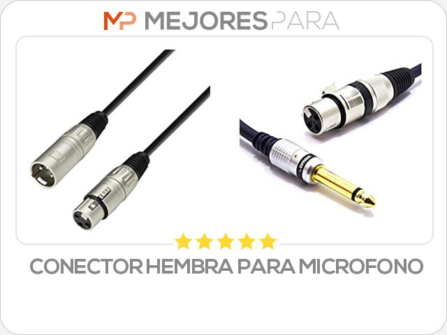 conector hembra para microfono