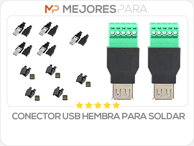 conector usb hembra para soldar