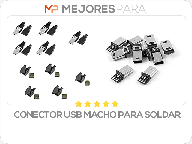 conector usb macho para soldar