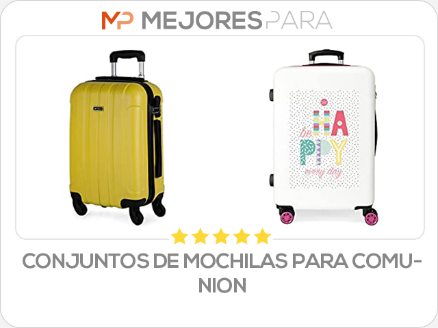 conjuntos de mochilas para comunion