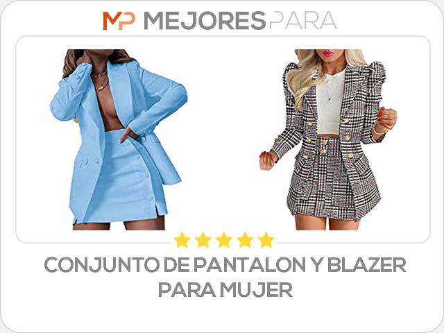 conjunto de pantalon y blazer para mujer