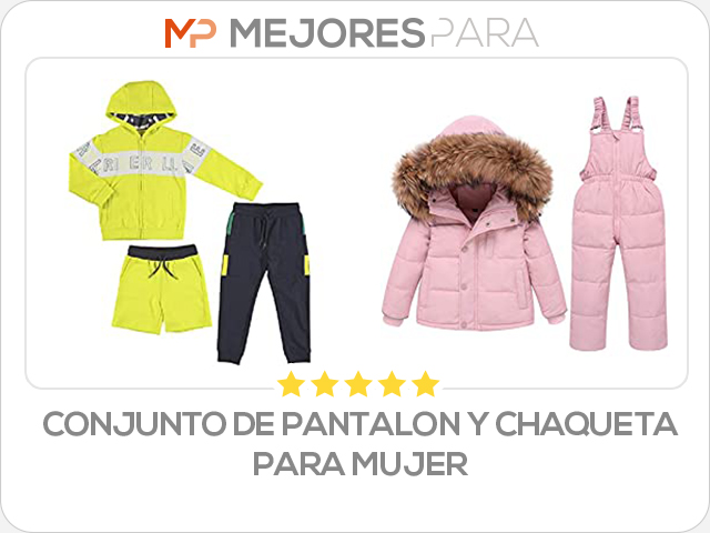 conjunto de pantalon y chaqueta para mujer