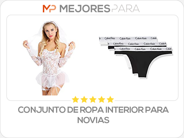 conjunto de ropa interior para novias