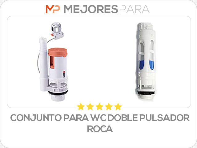 conjunto para wc doble pulsador roca