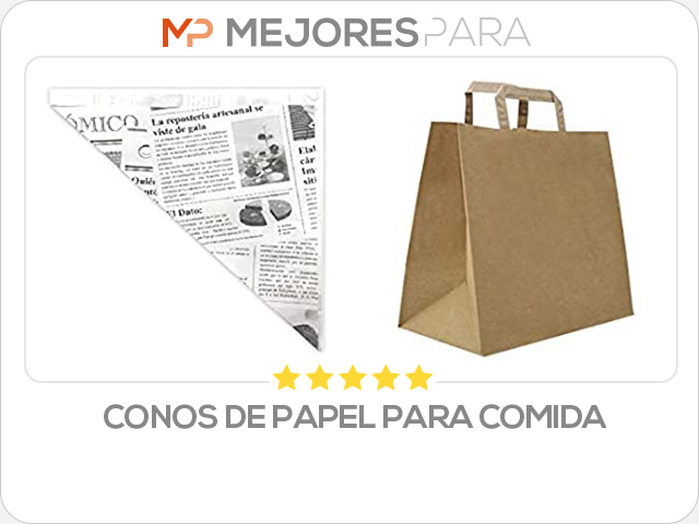 conos de papel para comida