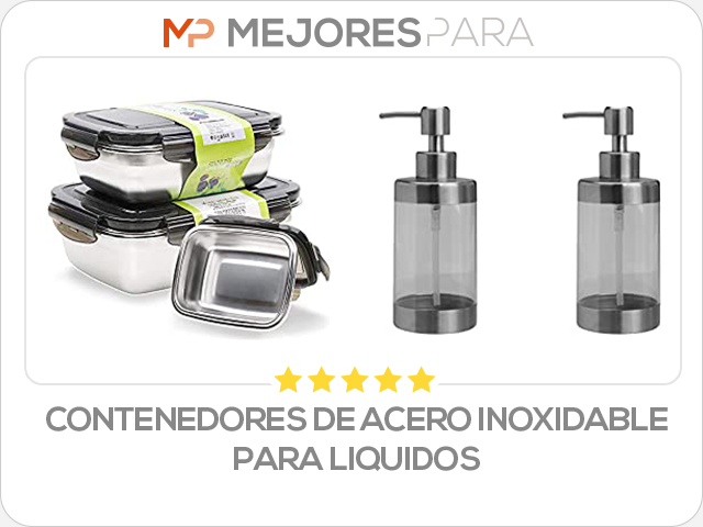 contenedores de acero inoxidable para liquidos