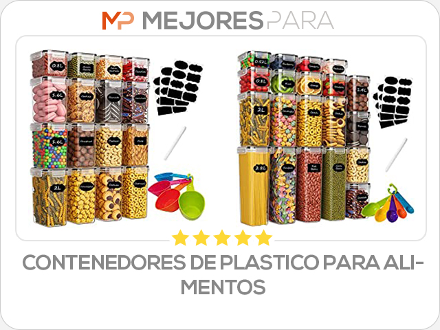 contenedores de plastico para alimentos