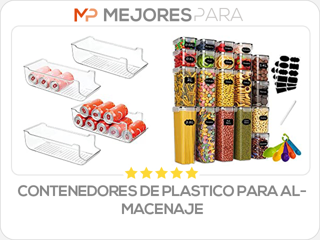 contenedores de plastico para almacenaje