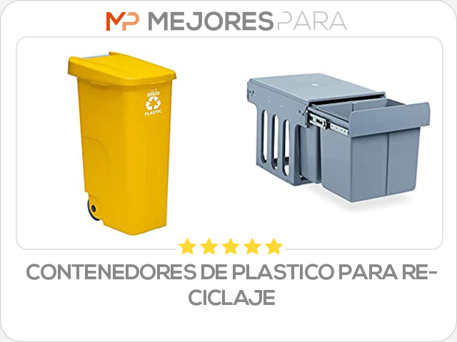 contenedores de plastico para reciclaje