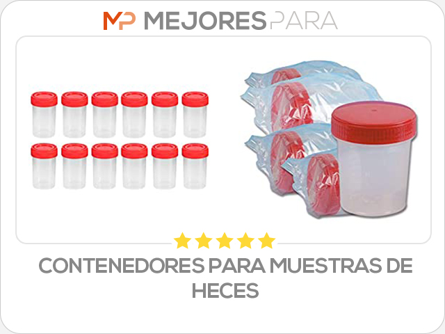 contenedores para muestras de heces