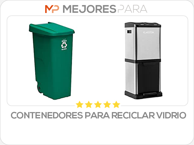 contenedores para reciclar vidrio