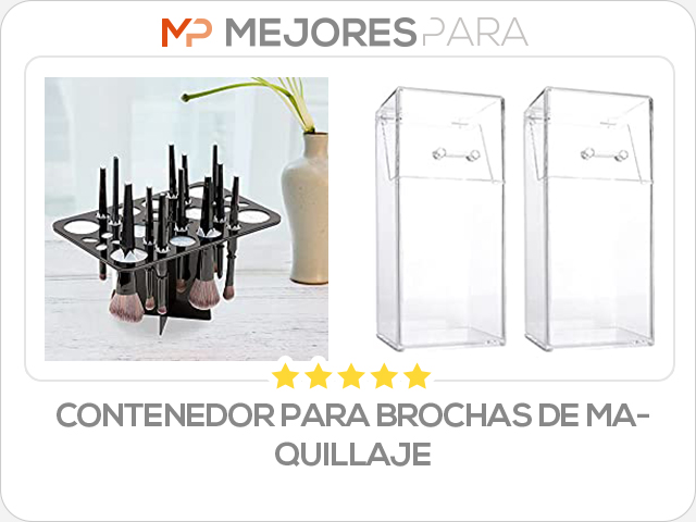 contenedor para brochas de maquillaje