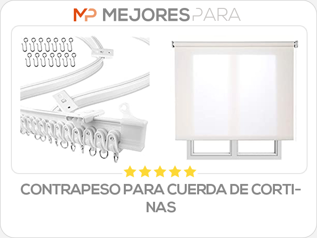 contrapeso para cuerda de cortinas