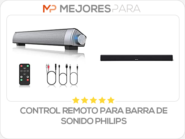 control remoto para barra de sonido philips