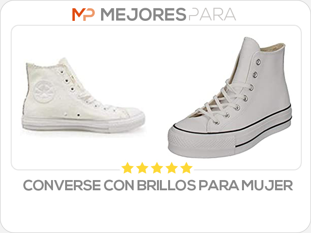 converse con brillos para mujer