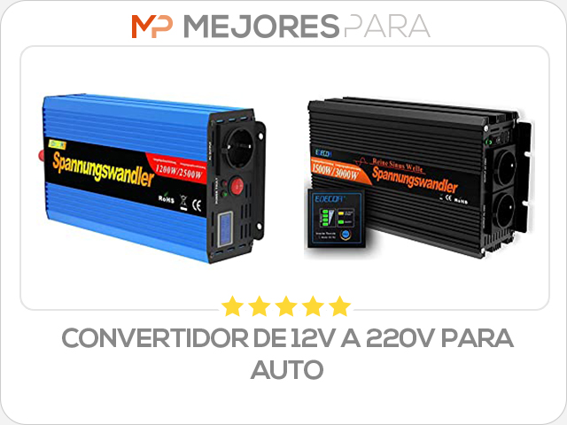 convertidor de 12v a 220v para auto