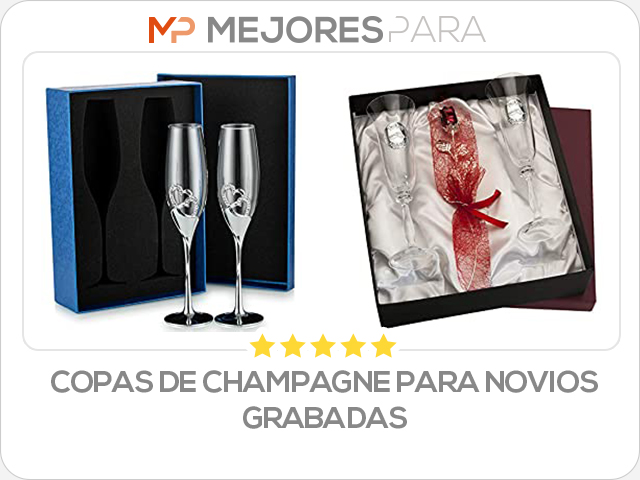 copas de champagne para novios grabadas