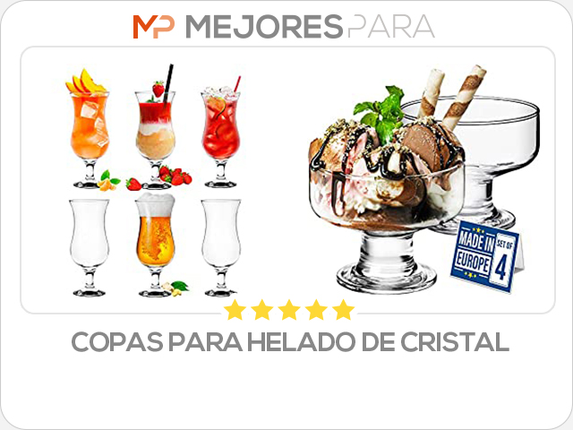 copas para helado de cristal