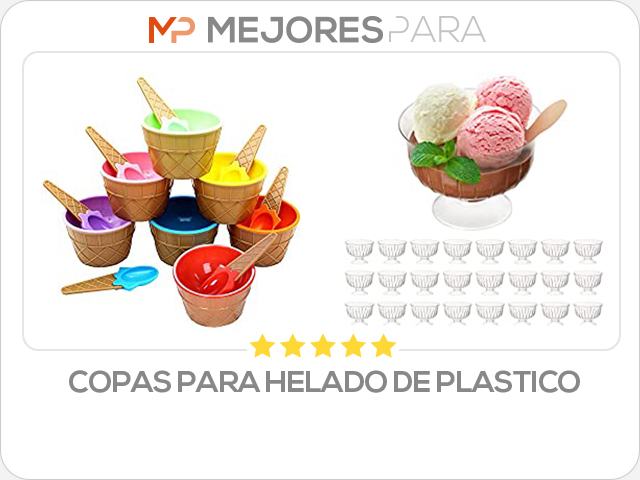 copas para helado de plastico