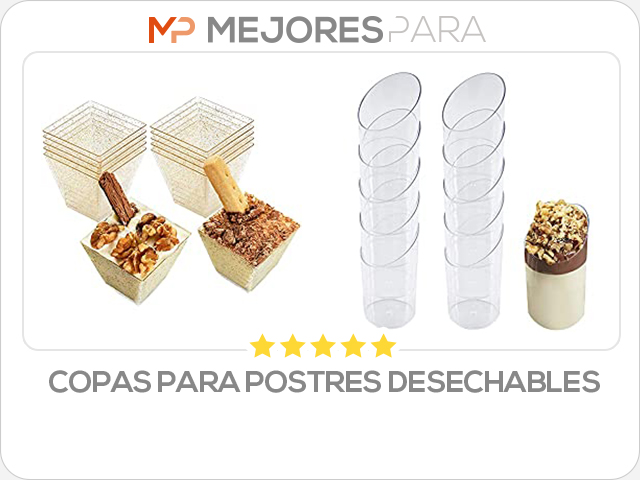 copas para postres desechables