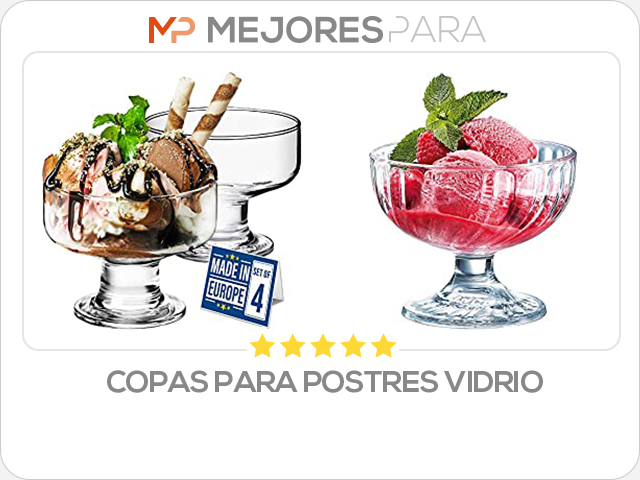 copas para postres vidrio