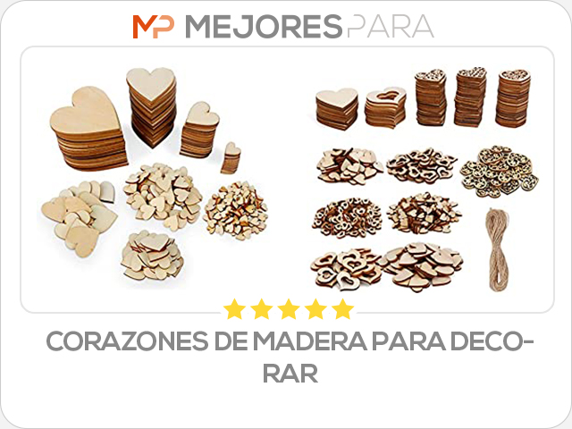 corazones de madera para decorar