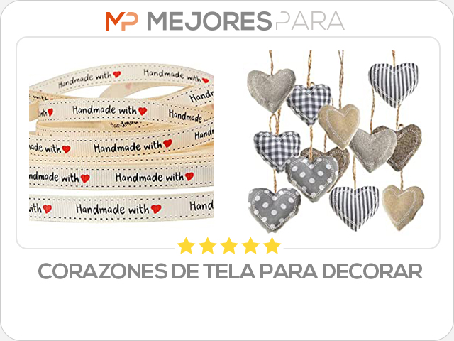 corazones de tela para decorar