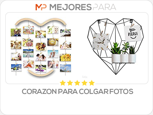 corazon para colgar fotos