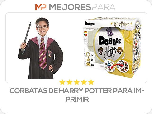 corbatas de harry potter para imprimir