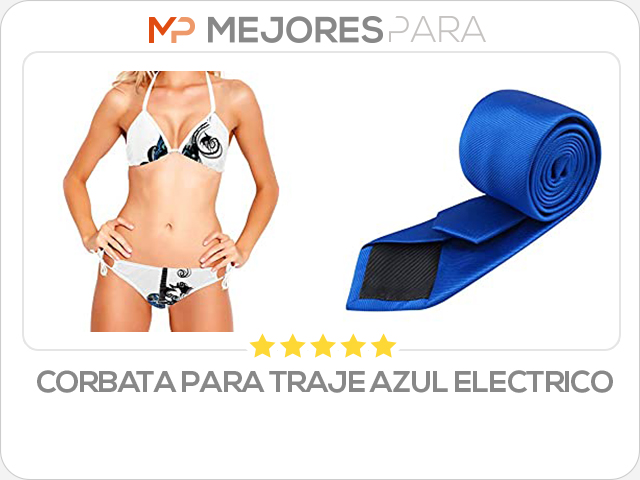 corbata para traje azul electrico