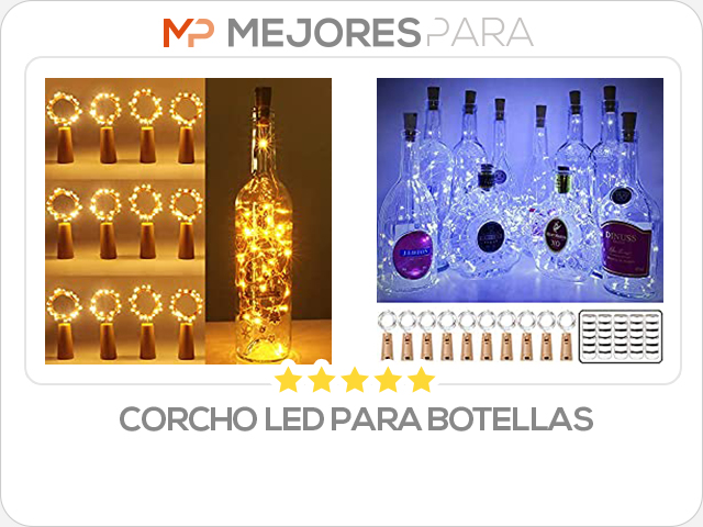 corcho led para botellas