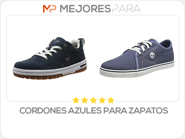 cordones azules para zapatos