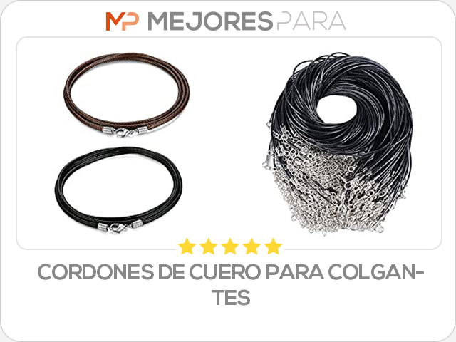 cordones de cuero para colgantes