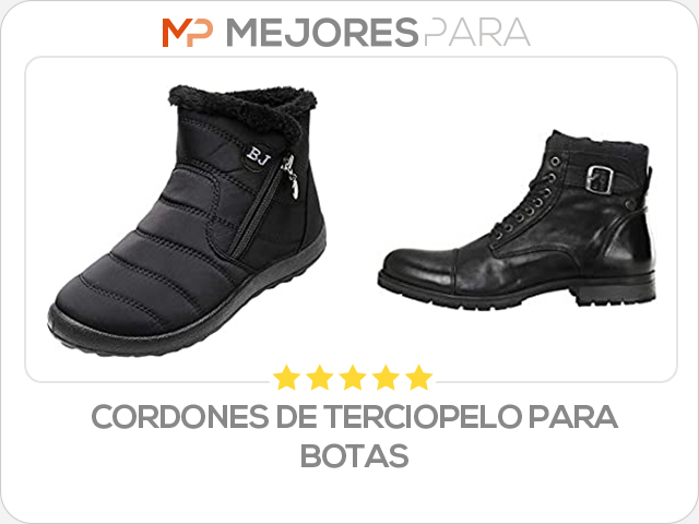 cordones de terciopelo para botas