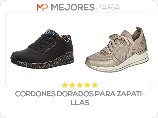 cordones dorados para zapatillas