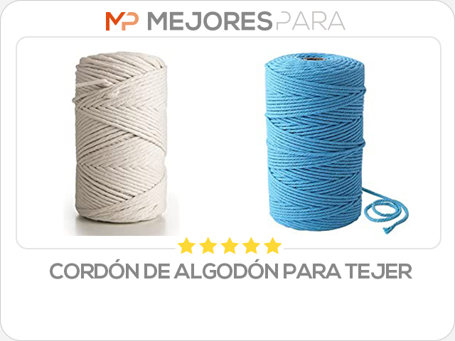 cordón de algodón para tejer