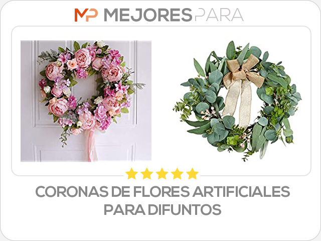 coronas de flores artificiales para difuntos