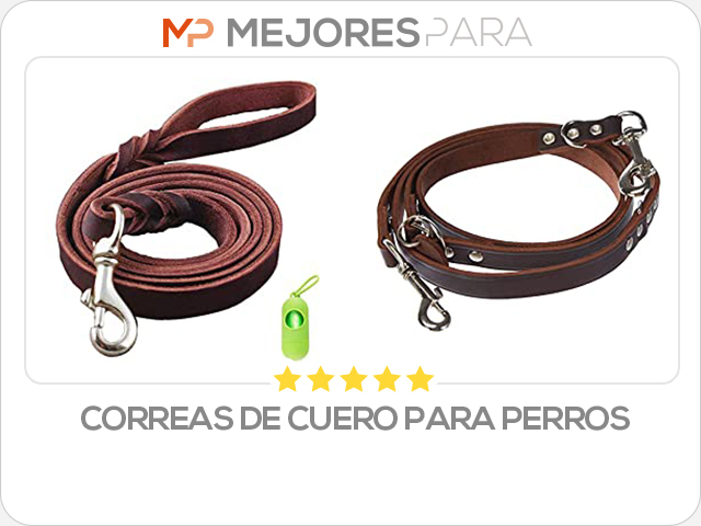 correas de cuero para perros