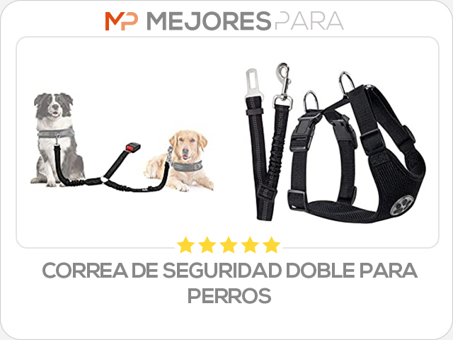 correa de seguridad doble para perros