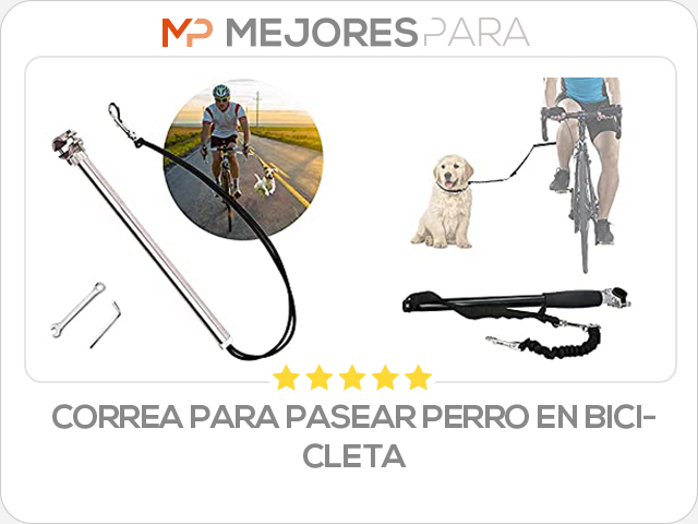 correa para pasear perro en bicicleta