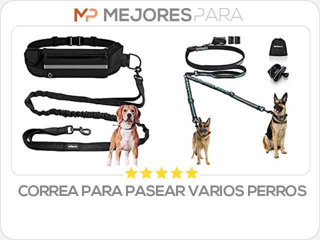 correa para pasear varios perros