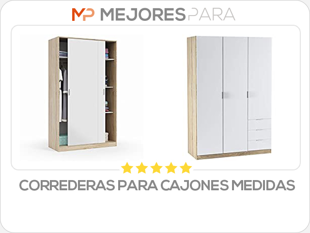 correderas para cajones medidas