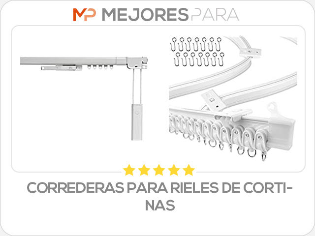 correderas para rieles de cortinas