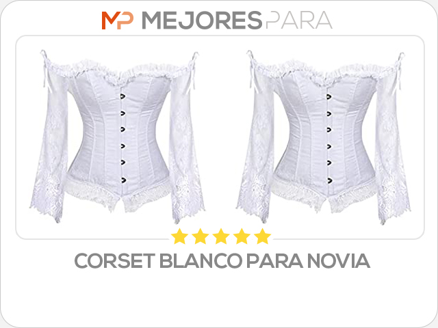 corset blanco para novia