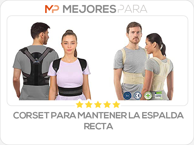 corset para mantener la espalda recta