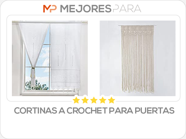 cortinas a crochet para puertas